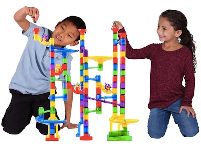 The Marble Genius Marble Run Starter Set is one of the best building toys for kids.