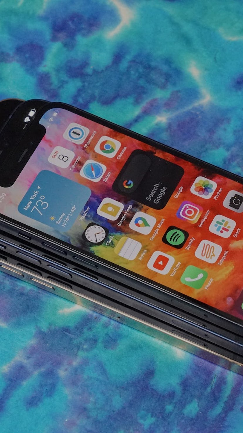 The iPhone 12 mini compared to an 11.