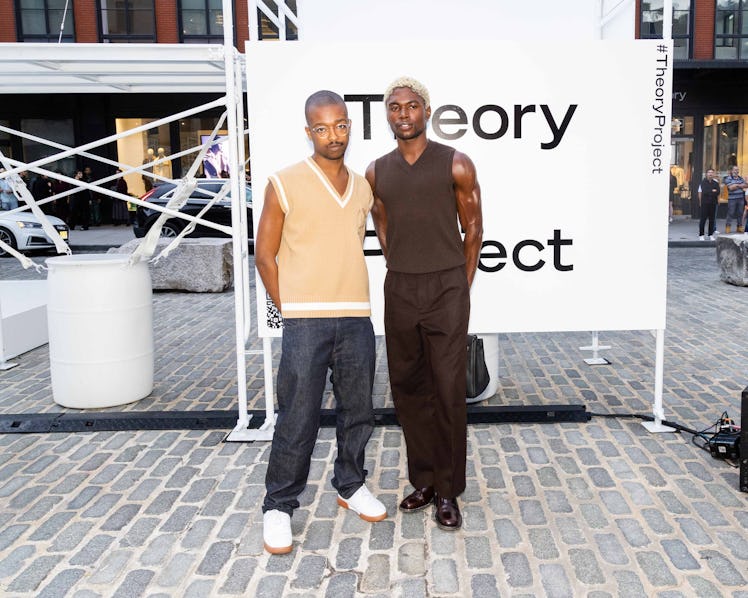 Myles Loftin and Deon Hinton at one of the New York Fashion Week Spring 2023 parties