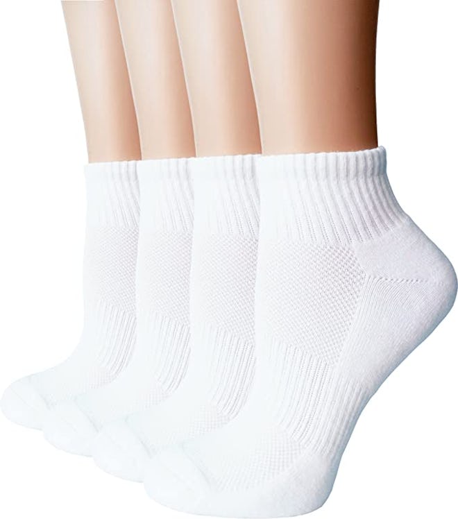 FORMEU Athletic Low Cut Ankle Socks (4-Pack)