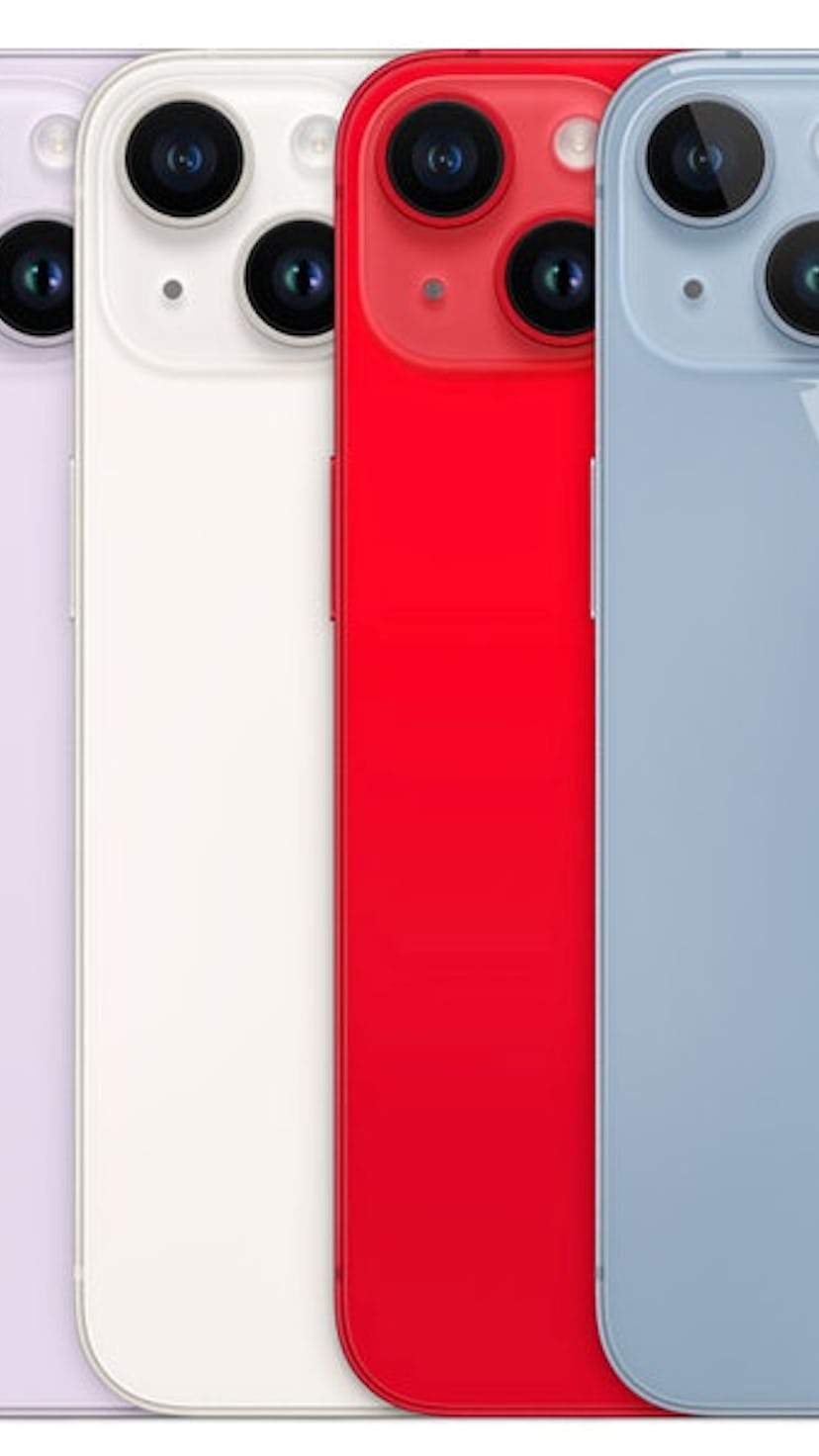 New iPhone 14, Plus, Pro, and Pro Max come in a variety of colors.