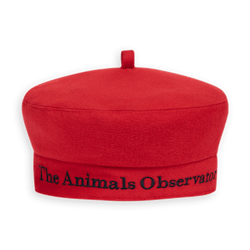 The Animals Observatory Felt Beret Kids Hat Red