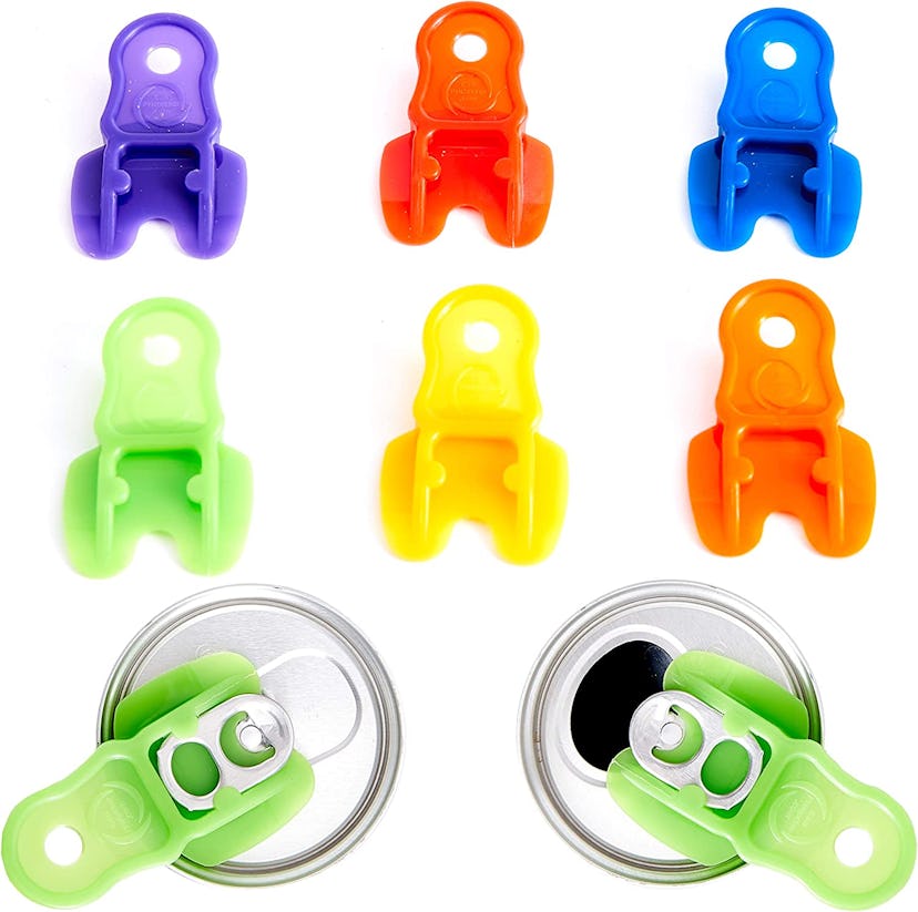 Beverage Barricade Drink Shield Tab Can Opener & Soda Protector For Family 6-Pack Mom-Invented Inven...