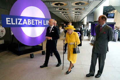 Queen Elizabeth visits tunnel named after her.
