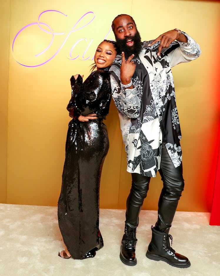 Bailey and James Harden at the New York Fashion Week Spring 2023 Party