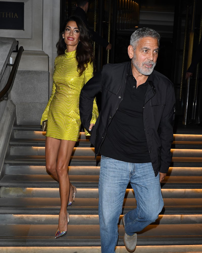  Amal Clooney is seen leaving her hotel ahead of the afterparty at 180 Strand for the 'Trouble in Pa...