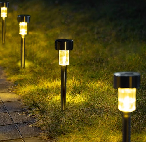 GIGALUMI Solar Pathway Lights (12-Pack)