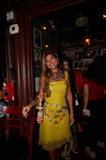Chloe Fineman, Feline Cohen, and More Bring Funny to NYFW 2 Susan Alexandra in a yellow dress