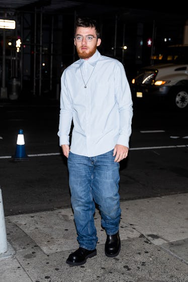 Angus Cloud is seen in Greenwich Village on September 08, 2022 in New York City