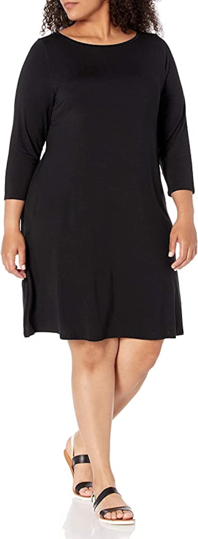 Amazon Essentials 3/4 Sleeve Boat-Neck Dress