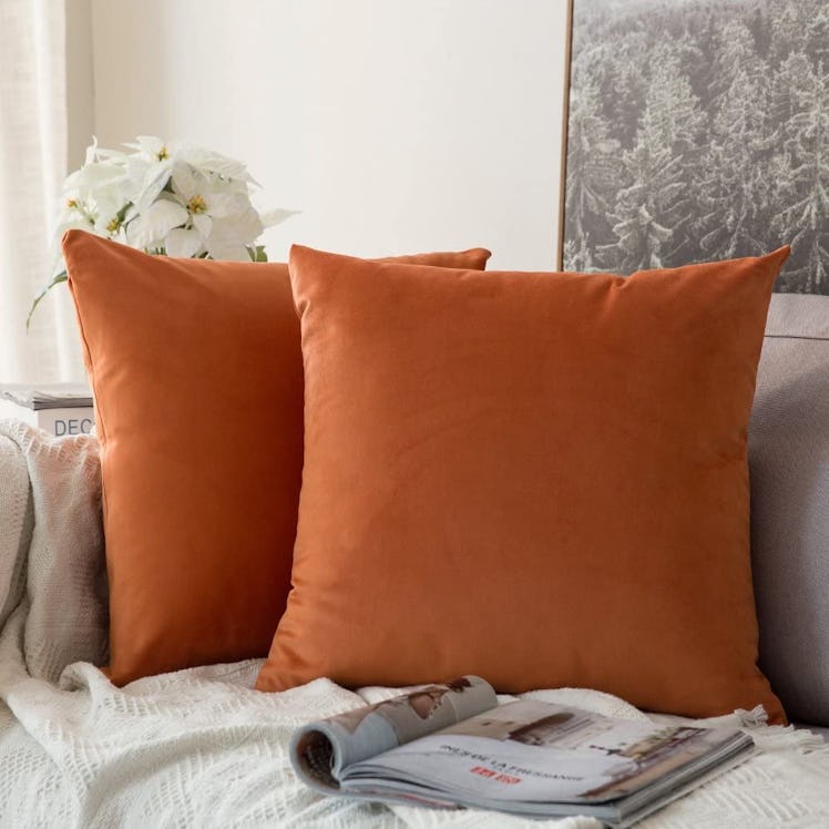 MIULEE Decorative Throw Pillow Covers (2-Pack) 