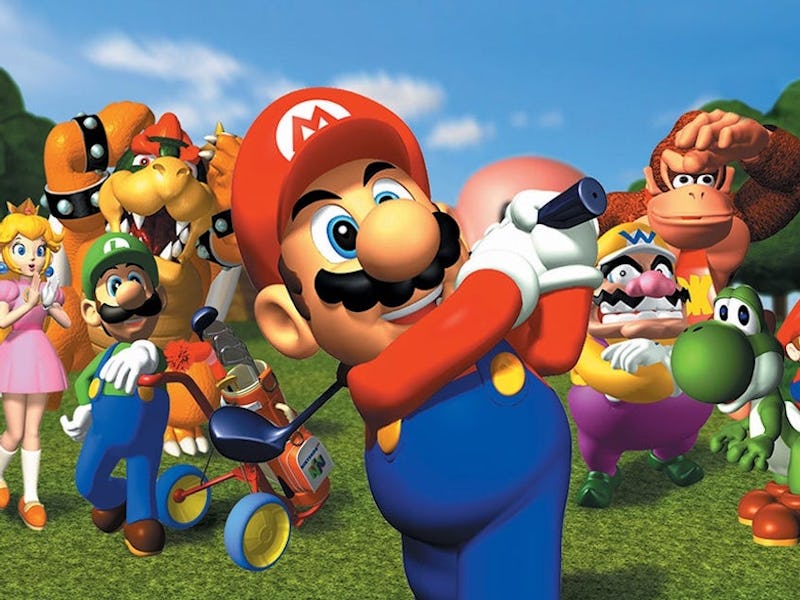 mario golf 64 cover art
