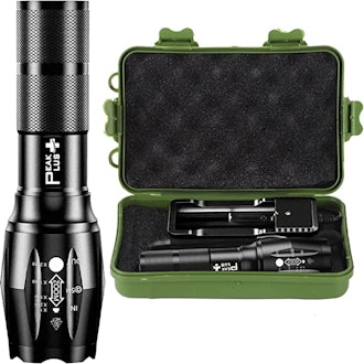 PeakPlus Rechargeable Tactical Flashlight