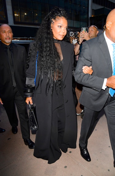 Janet Jackson is seen arriving at the Christian Siriano fashion show on September 7, 2022 in New Yor...