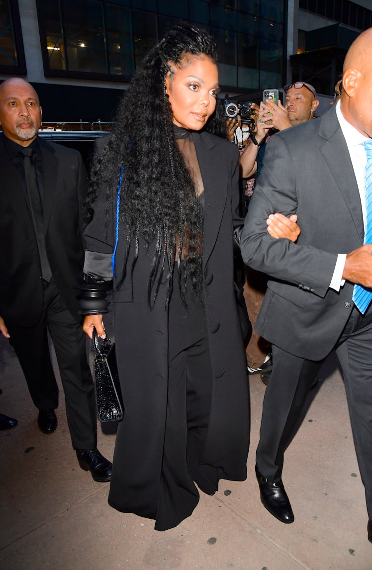 Janet Jackson is seen arriving at the Christian Siriano fashion show on September 7, 2022 in New Yor...