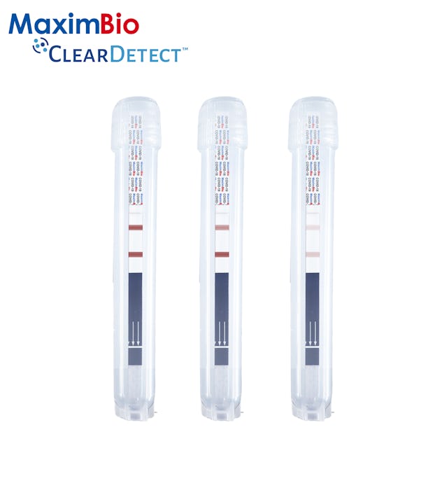 pictures of a positive covid test