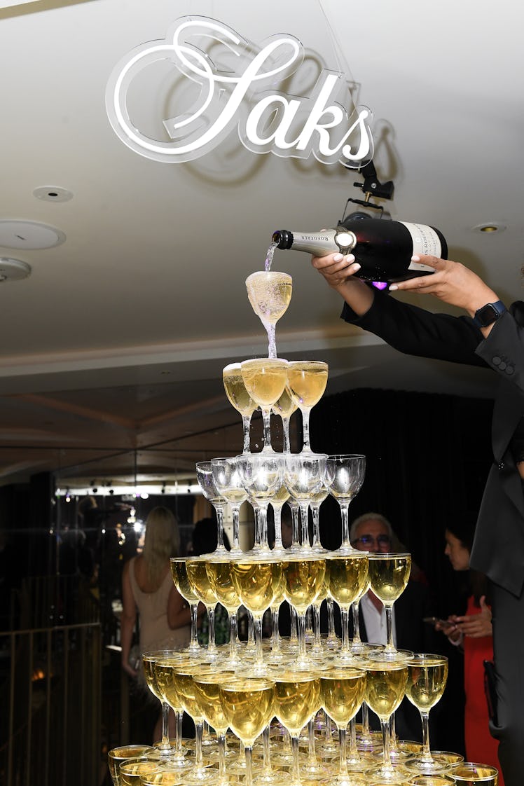 A champagne tower