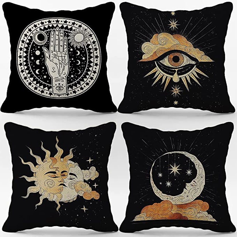 Tarot pillowcases are some of the best year-round Halloween decorations.