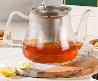 VAHDAM Glass Tea Pot with Infuser