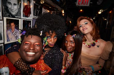 Chloe Fineman, Feline Cohen, and More Bring Funny to NYFW 4 larry owens, Marie Faustin, sydnee washington, and hannah Pilkes