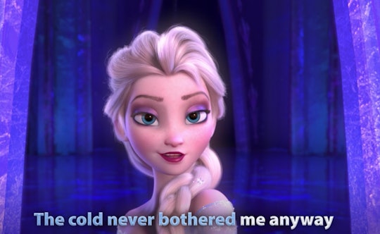 Elsa sings "The cold never bothered me anyway" in 'Frozen' sing-along.