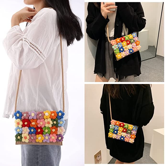 Ayliss Handwoven Crochet Crossbody Handbag