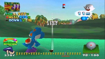 mario golf 64 yoshi shot