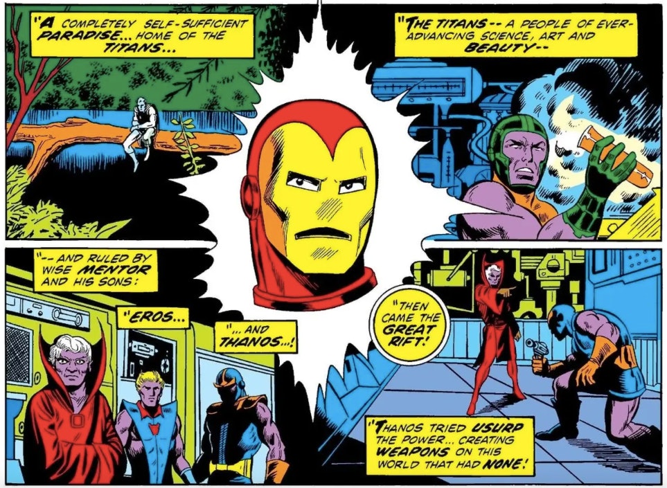 Eros’ first appearance in The Invincible Iron Man #55.