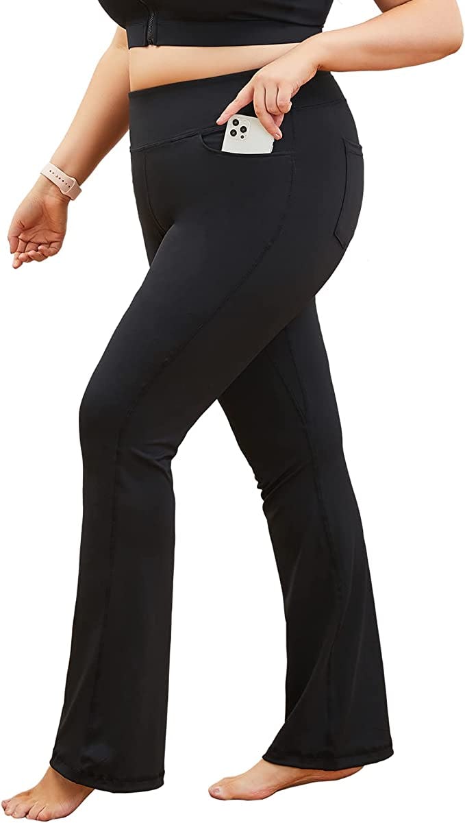 YOHOYOHA Stretch Bootcut Flared Leg Pants
