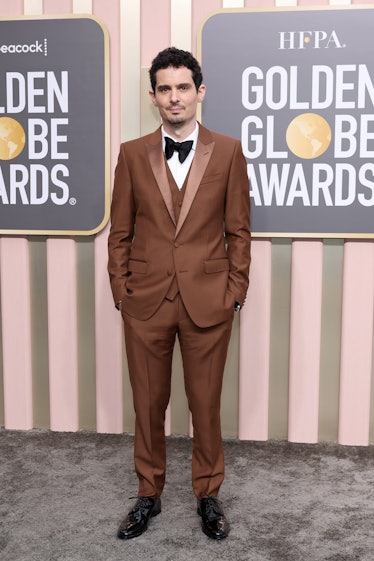 Damien Chazelle attends the 80th Annual Golden Globe Awards at The Beverly Hilton on January 10, 202...