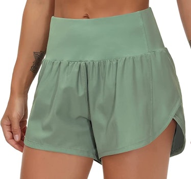 THE GYM PEOPLE High Waisted Running Shorts