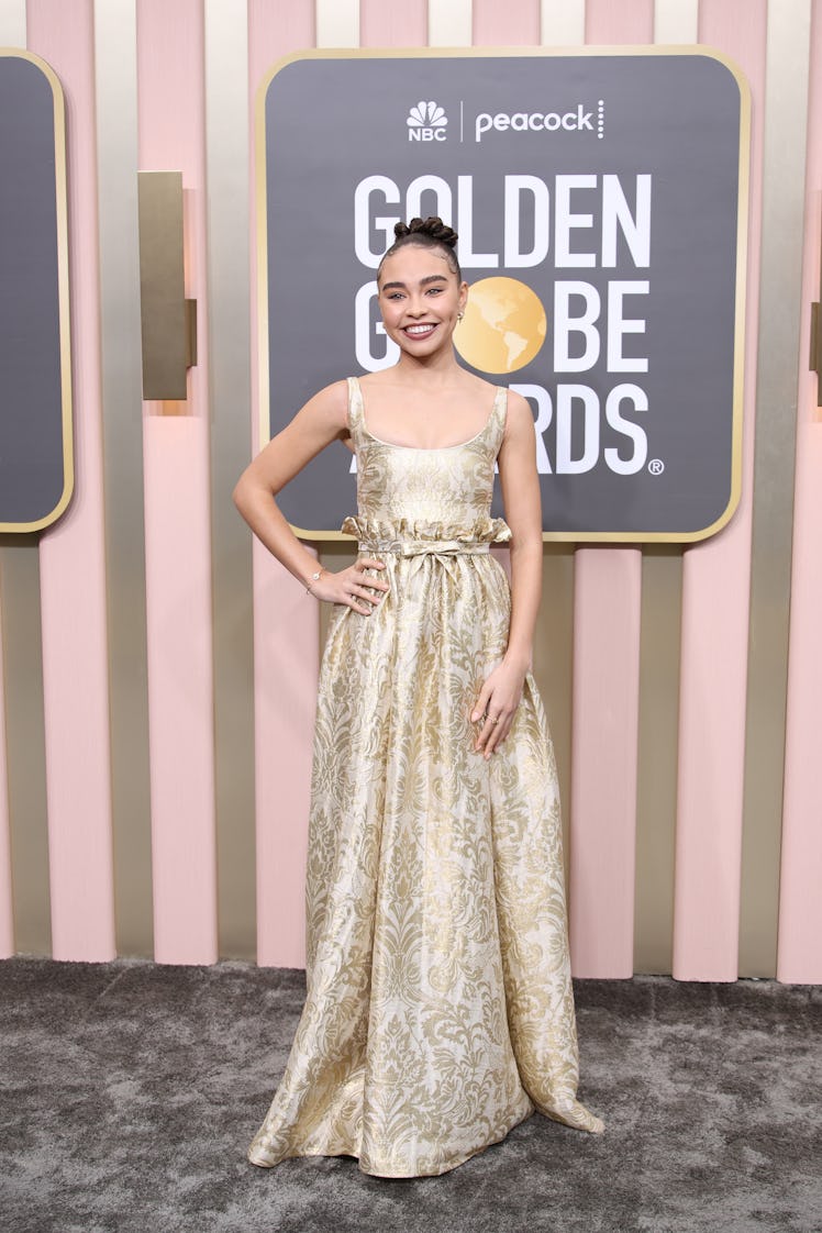 Bailey Bass attends the 80th Annual Golden Globe Awards at The Beverly Hilton on January 10, 2023 in...