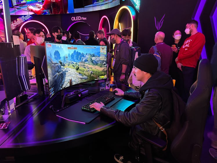 LG UltraGear 45GR95QE gaming monitor at CES 2023