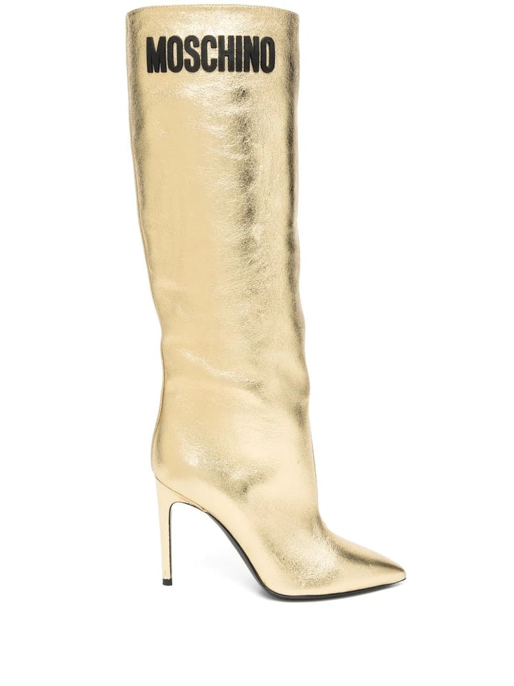 Moschino Metallic Boots