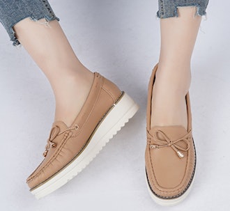 ANJOUEFEMME Classic Platform Loafers