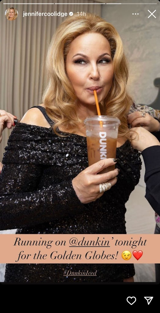 Jennifer Coolidge's go-to Dunkin' order is an iced classic.
