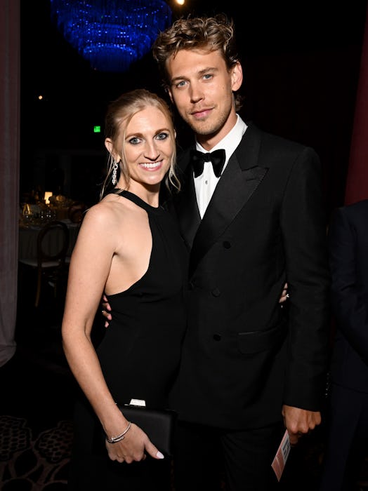 Austin Butler and his sister Ashley Butler at the 2023 Golden Globe Awards. 