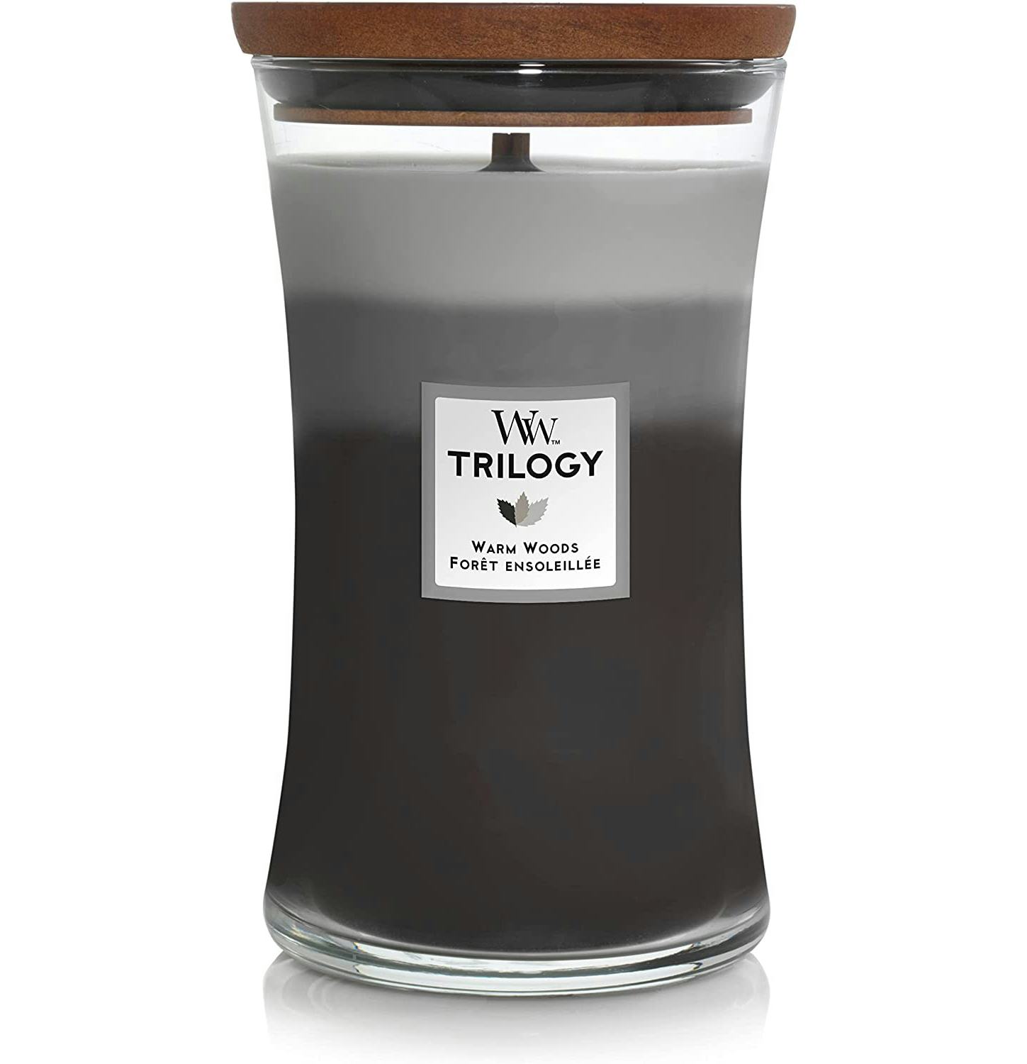 WoodWick Warm Woods Trilogy Hourglass Candle (21.5 Oz.)