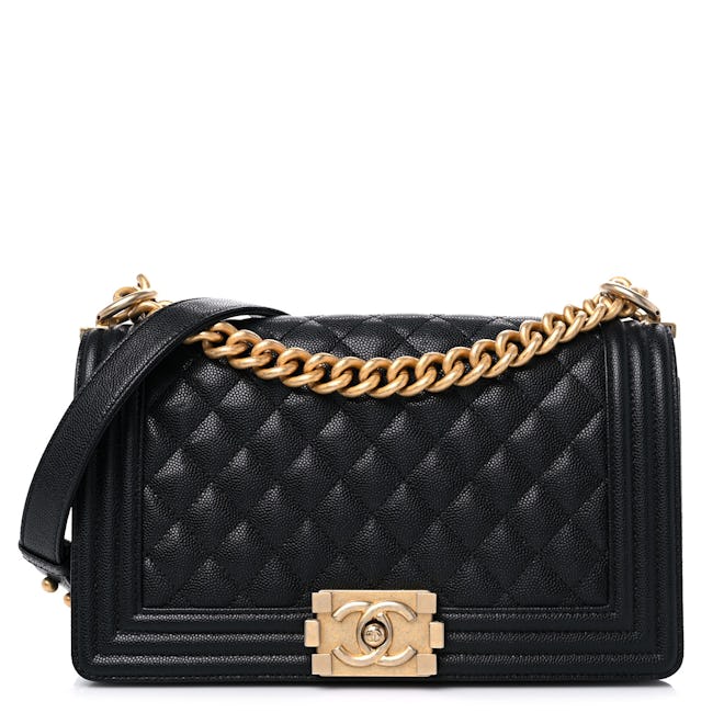 Chanel Caviar Quilted Medium Boy Bag