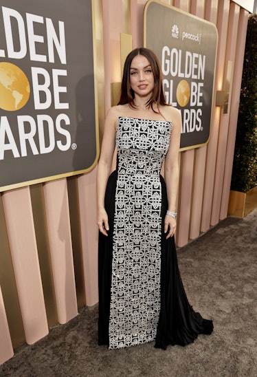 Ana de Armas arrives at the 80th Annual Golden Globe Awards held at the Beverly Hilton Hotel on Janu...