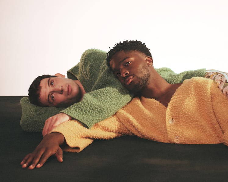 josh o'connor and Stéphane Bak in the loewe spring 2023 men's campaign