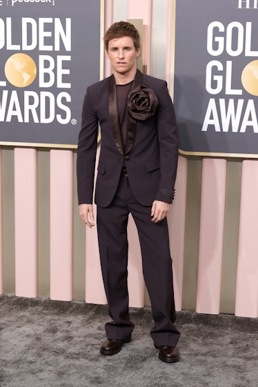 Eddie Redmayne attends the 80th Annual Golden Globe Awards at The Beverly Hilton on January 10, 2023...