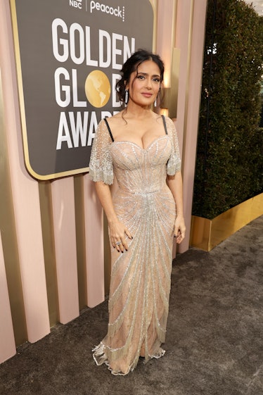  Salma Hayek arrives at the 80th Annual Golden Globe Awards held at the Beverly Hilton Hotel on Janu...