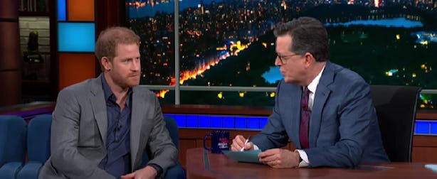 Prince Harry Tells Stephen Colbert Princess Diana Wouldn't Allow Prince ...