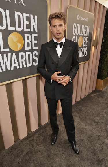 Austin Butler arrives at the 80th Annual Golden Globe Awards held at the Beverly Hilton Hotel on Jan...