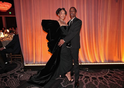 Rihanna and A$AP Rocky attend the 80th Annual Golden Globe Awards 