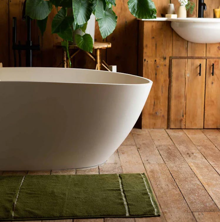 Botanical Green Bath Mat