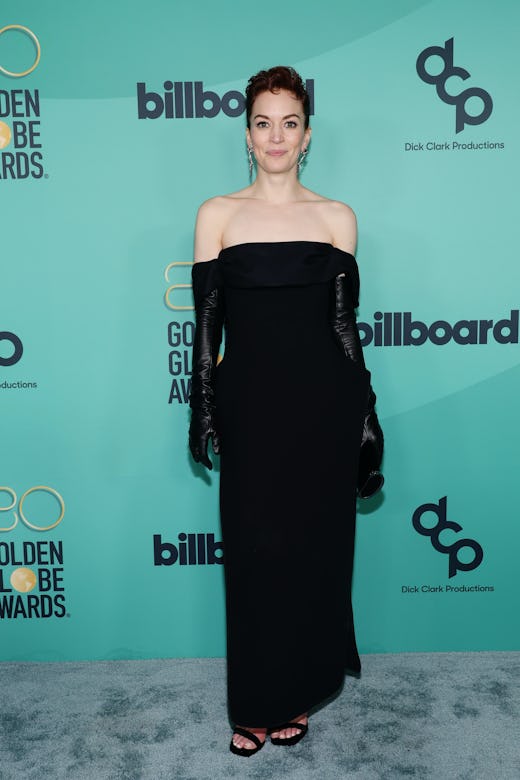 Britt Lower attends the 80th Annual Golden Globe Awards 