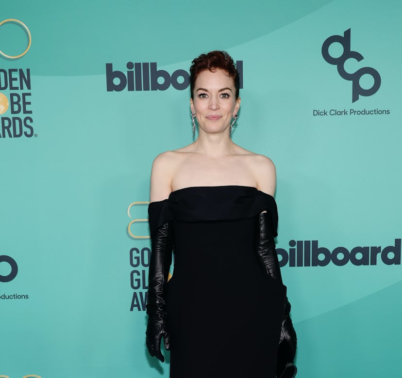 Britt Lower attends the 80th Annual Golden Globe Awards