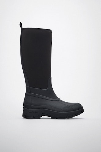 Tretorn x Zara black tall rain boots